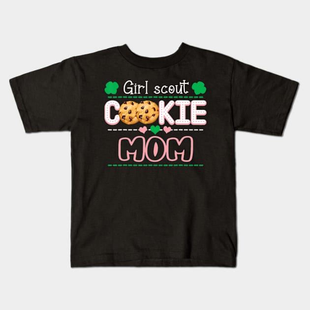 Scout for Girls Cookie Mom Funny Scouting Family Matching Kids T-Shirt by Cristian Torres